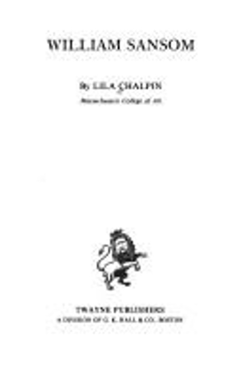William Sansom Library Binding Lila Chalpin