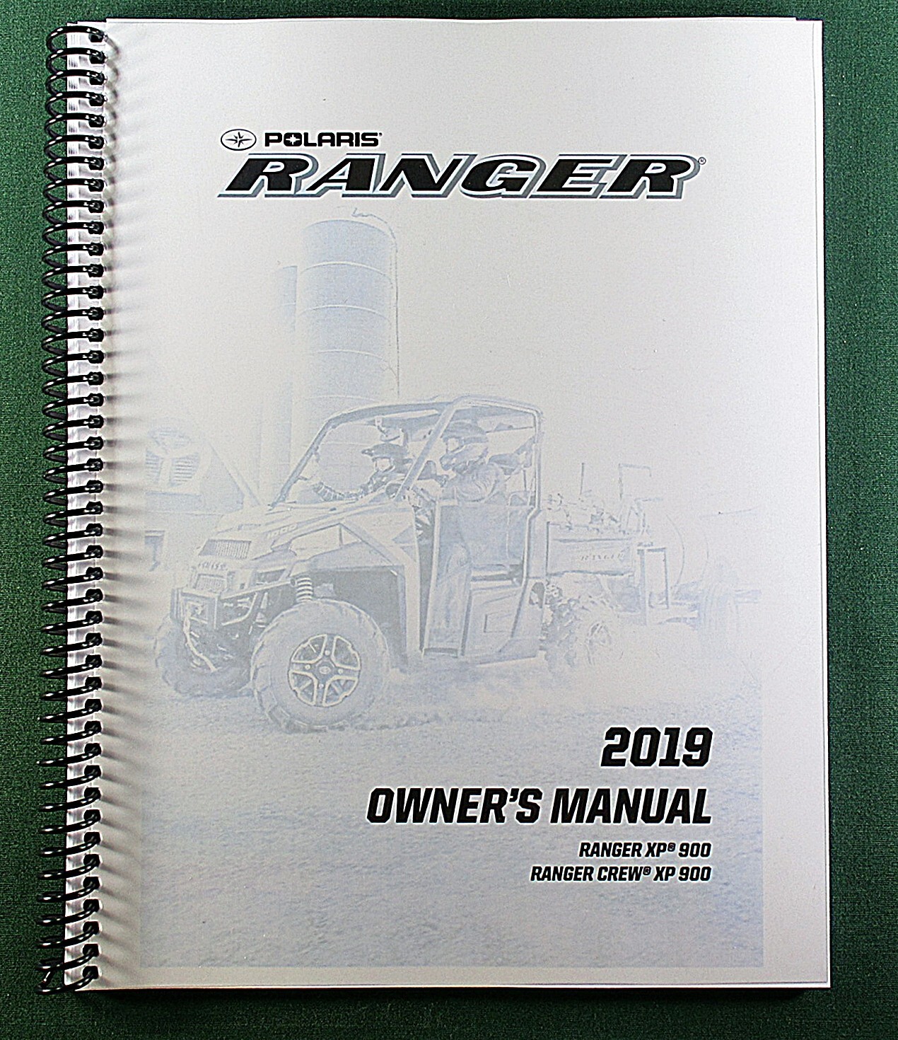 2019 Polaris Ranger EV Owner’s Manual: Full Color & Protective Covers!