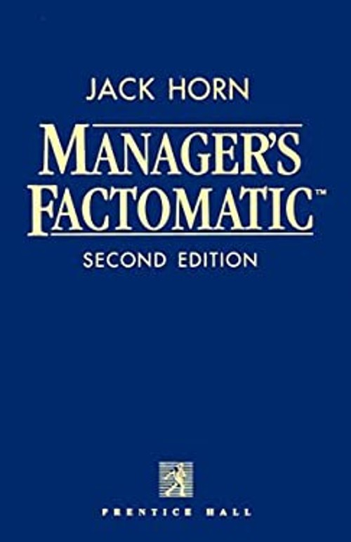Manager’s Factomatic Paperback Jack, Armstrong, Gary Horn