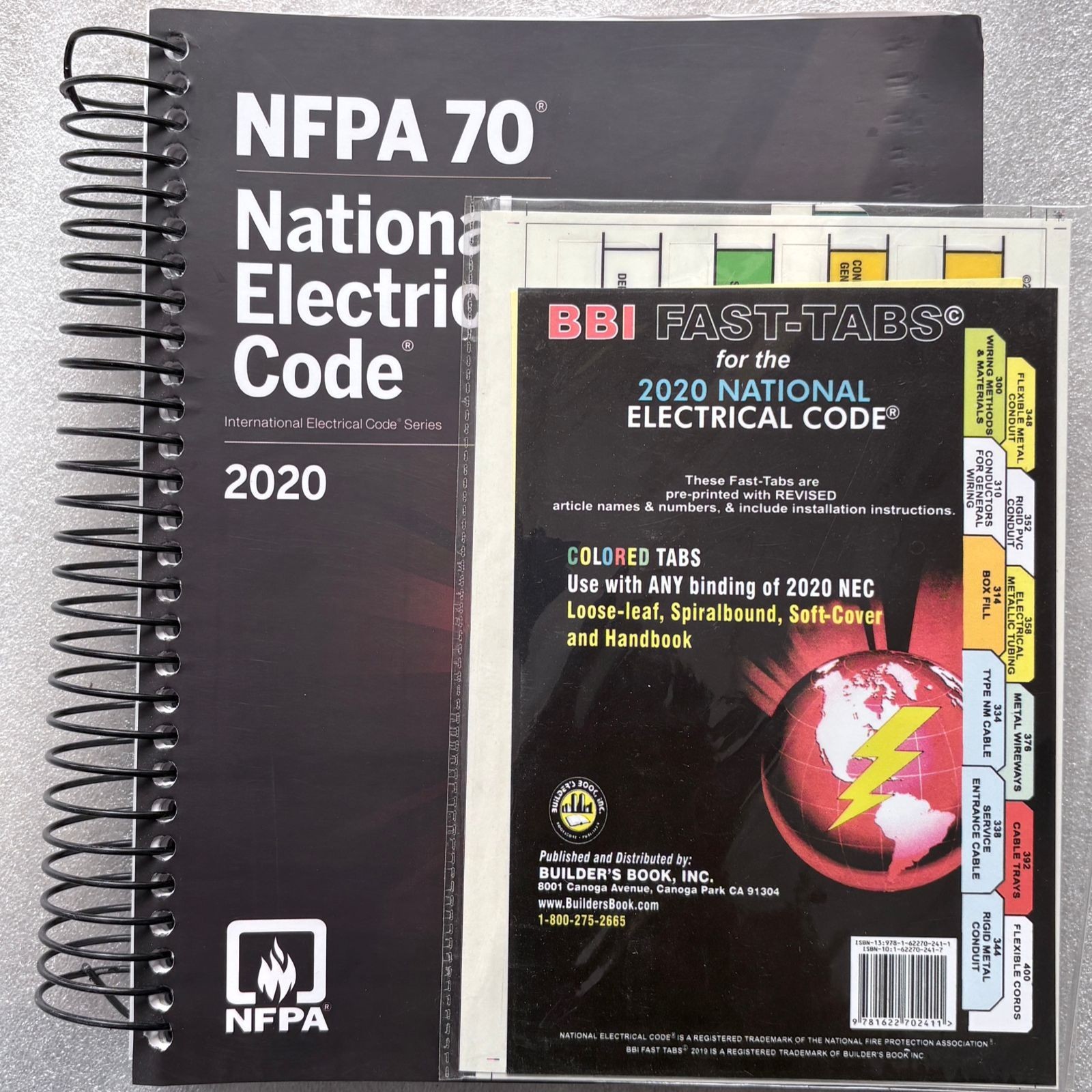 NFPA 70 National Electrical Code 2020 Edition Spiral with BBI Tab