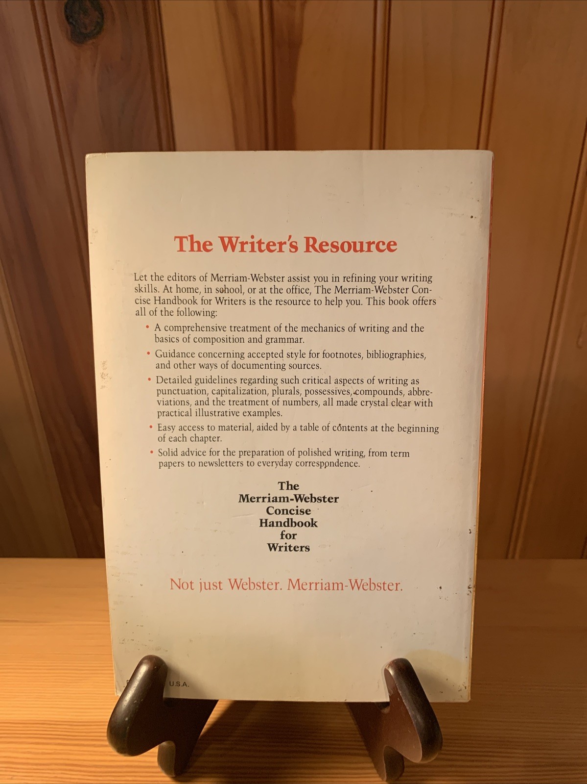 The Merriam-Webster Concise Handbook for Writers by Merriam-Webster