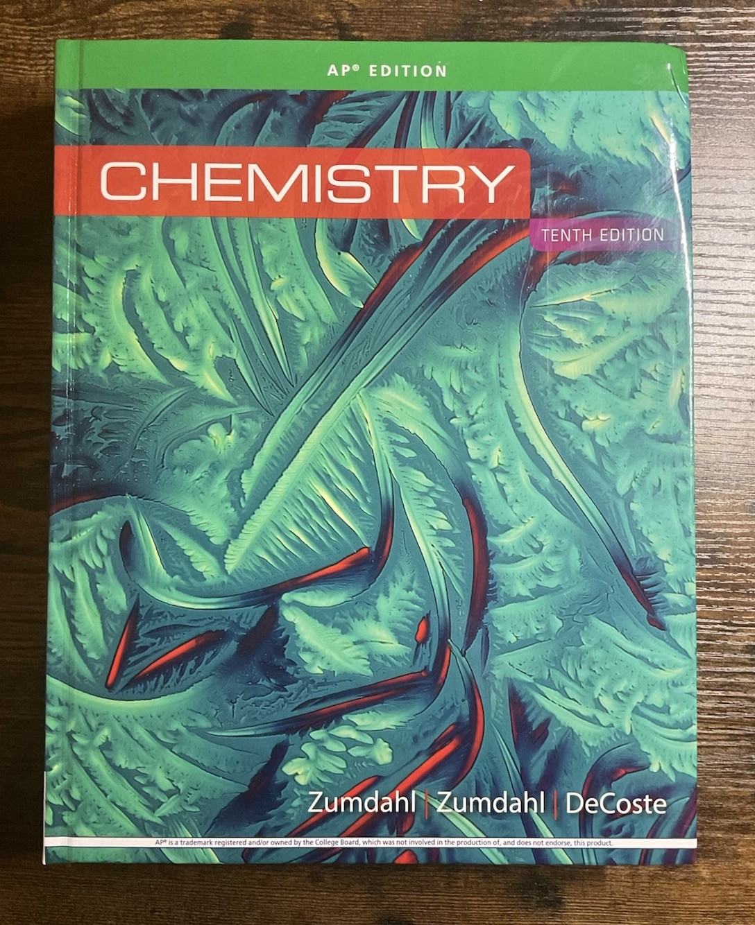 Zumdahl Zumdahl DeCoste AP Chemistry 10th Edition Textbook 2018