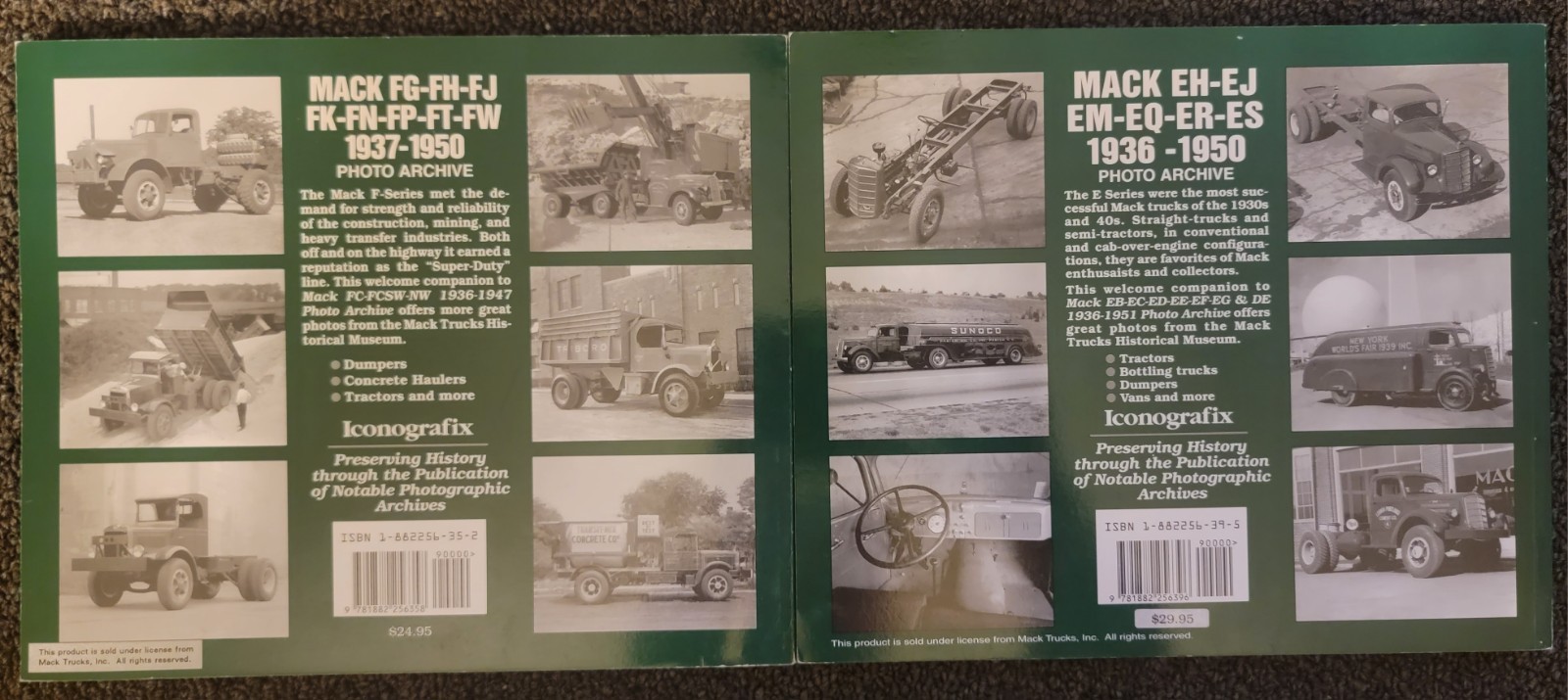Mack Eh-Ej-Em-Eq-Er-Es, 1936 Through 1950: Photo Archive: Photographs fro – GOOD