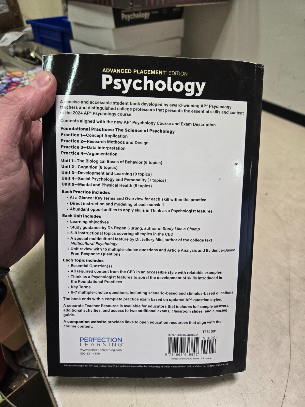Advanced Placement Psychology, 3rd Edition (AMSCO PUBLICATION) Never read!