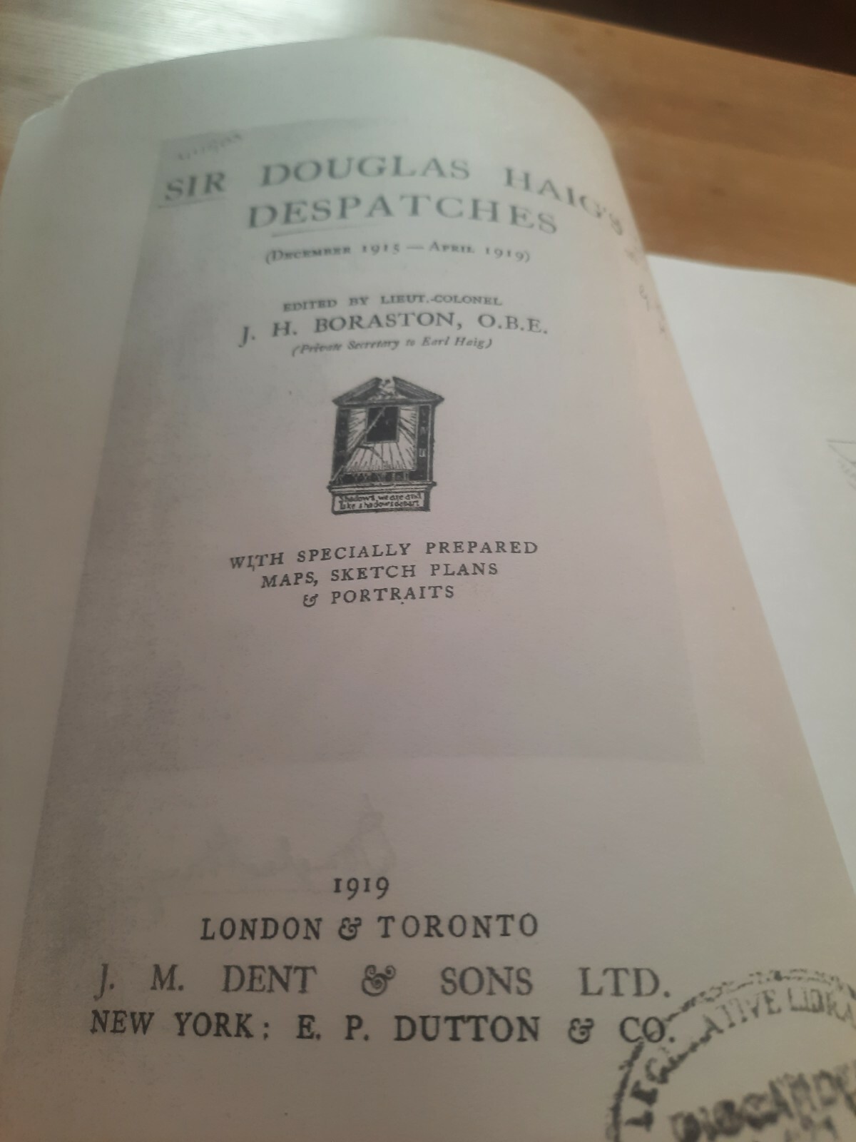 Sir Douglas Haig’s Despatches (December 1915-April 1919) by Douglas Haig