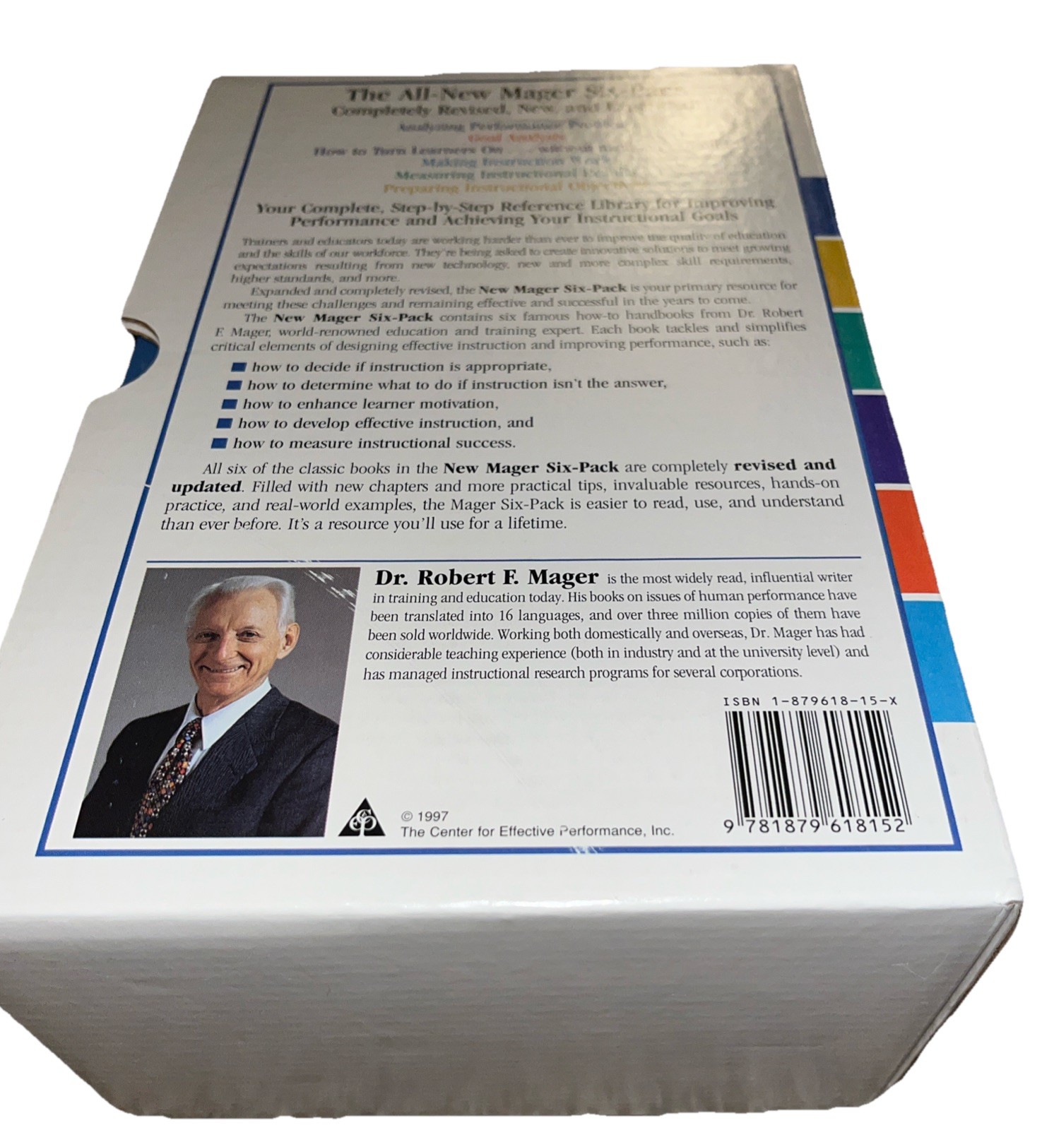 The New Mager Six-Pack Robert F. Mager 1997 Paperback Third Edition **
