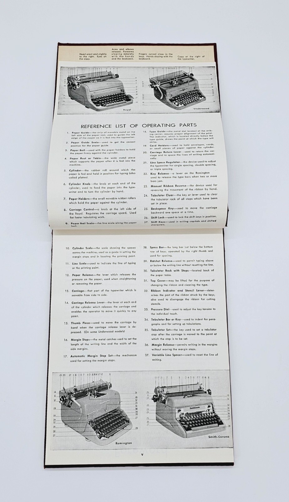 Rowe College Typing 1st Edition Hardcover Textbook Typewriter Instruction Excel