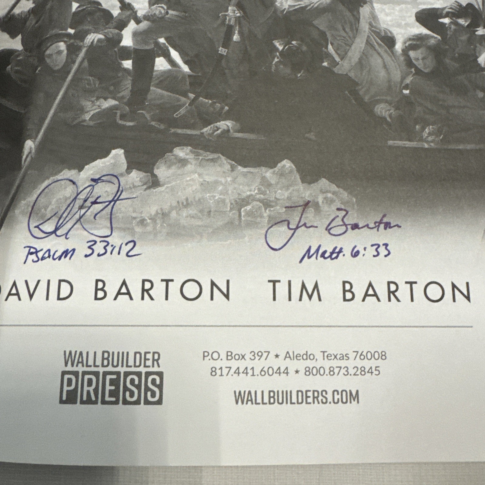 American Story : The Beginnings by David Barton and Timothy Barton Signed/2x
