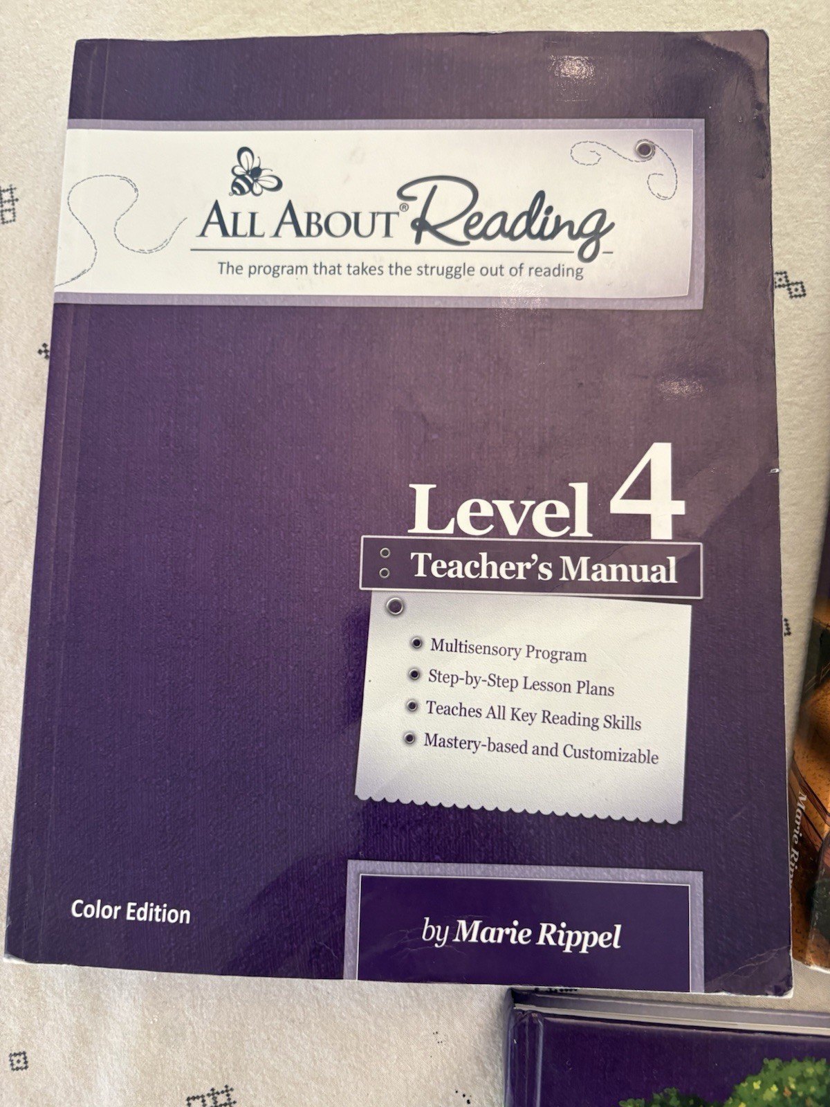 All About Reading Level 4 Teacher’s Manual, Activity Book, Anthologies, Color E…