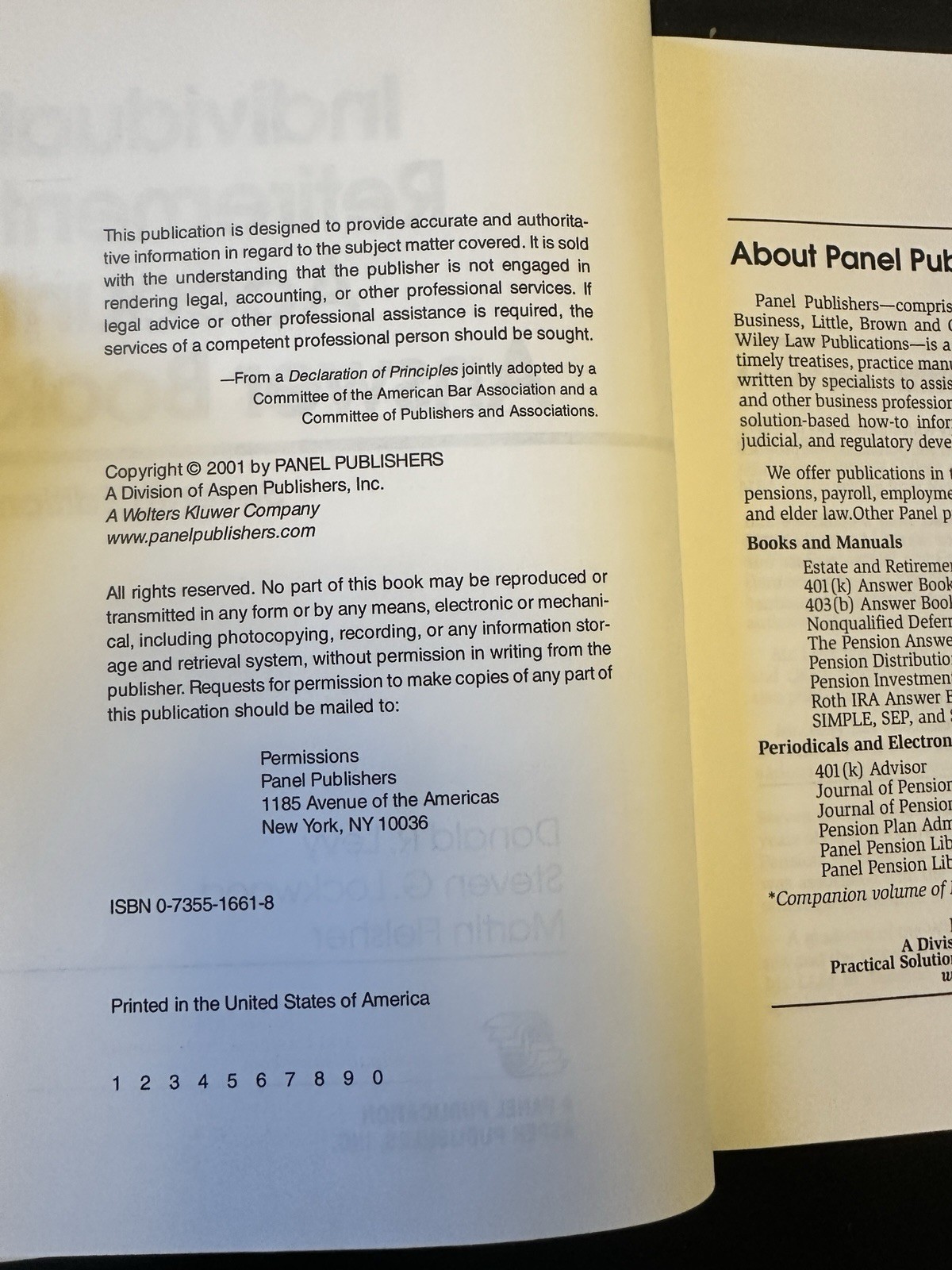 IRA Answer Book 7th Edition | Individual Retirement Account Guide Tax & Finance