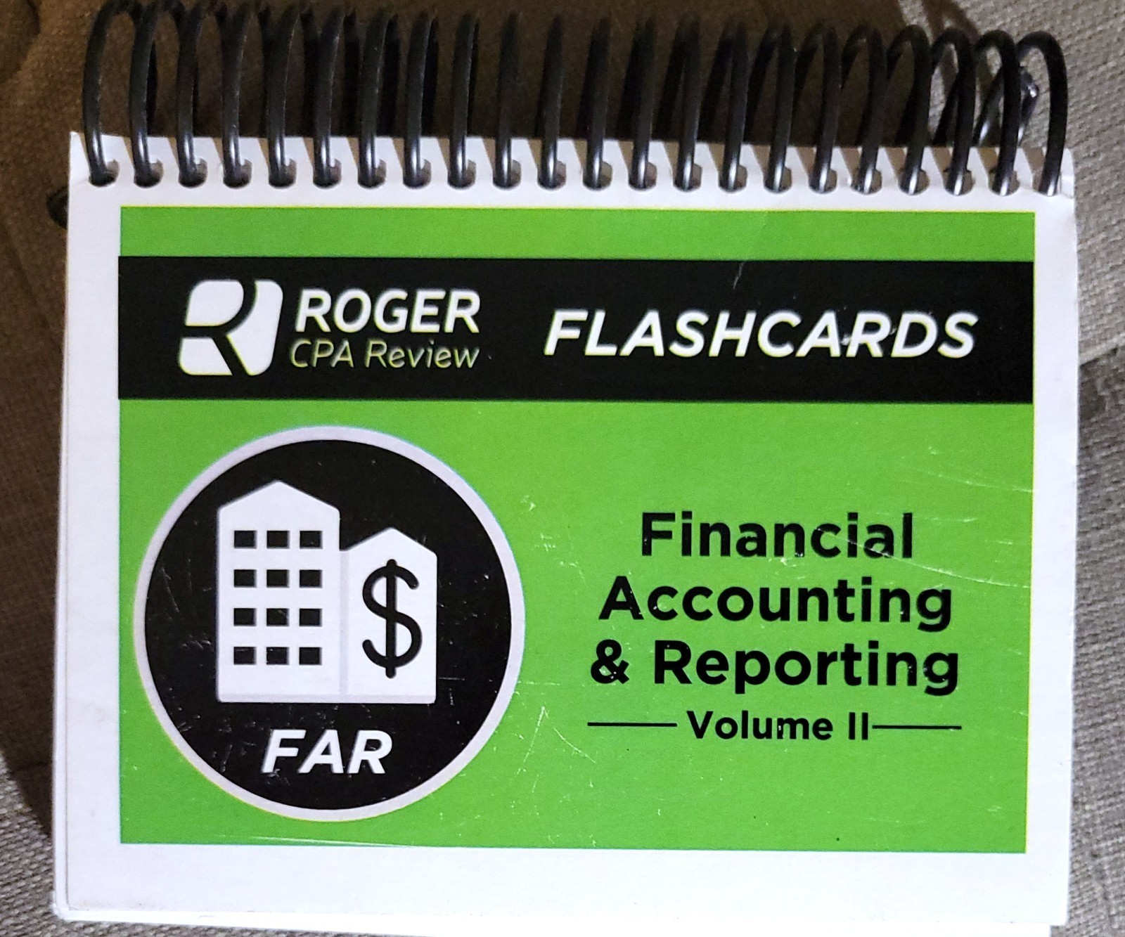 Roger CPA Review FAR Flashcards Volume 2 Financial Accounting Reporting LIKE NEW