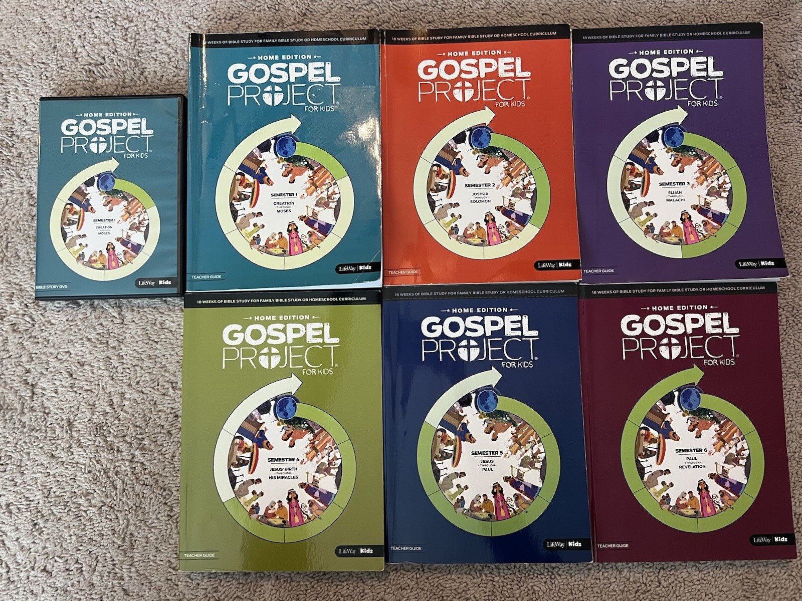 The Gospel Project Home Edition Homeschool Curriculum Bible Curriculum Lot Of 6