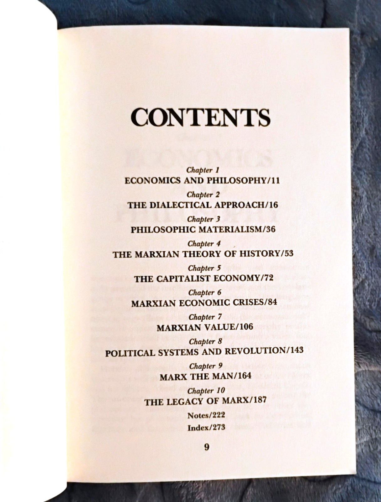 Marxism Philosophy and Economics by Thomas Sewell VG SC 1st Quail Edition 1985