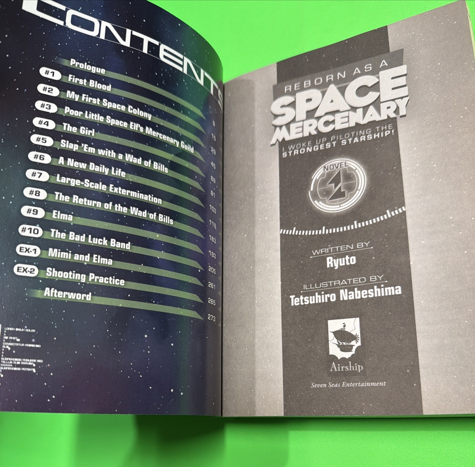 Reborn as a Space Mercenary Novel 1 Vol English Manga Book Seven Seas 1st Print