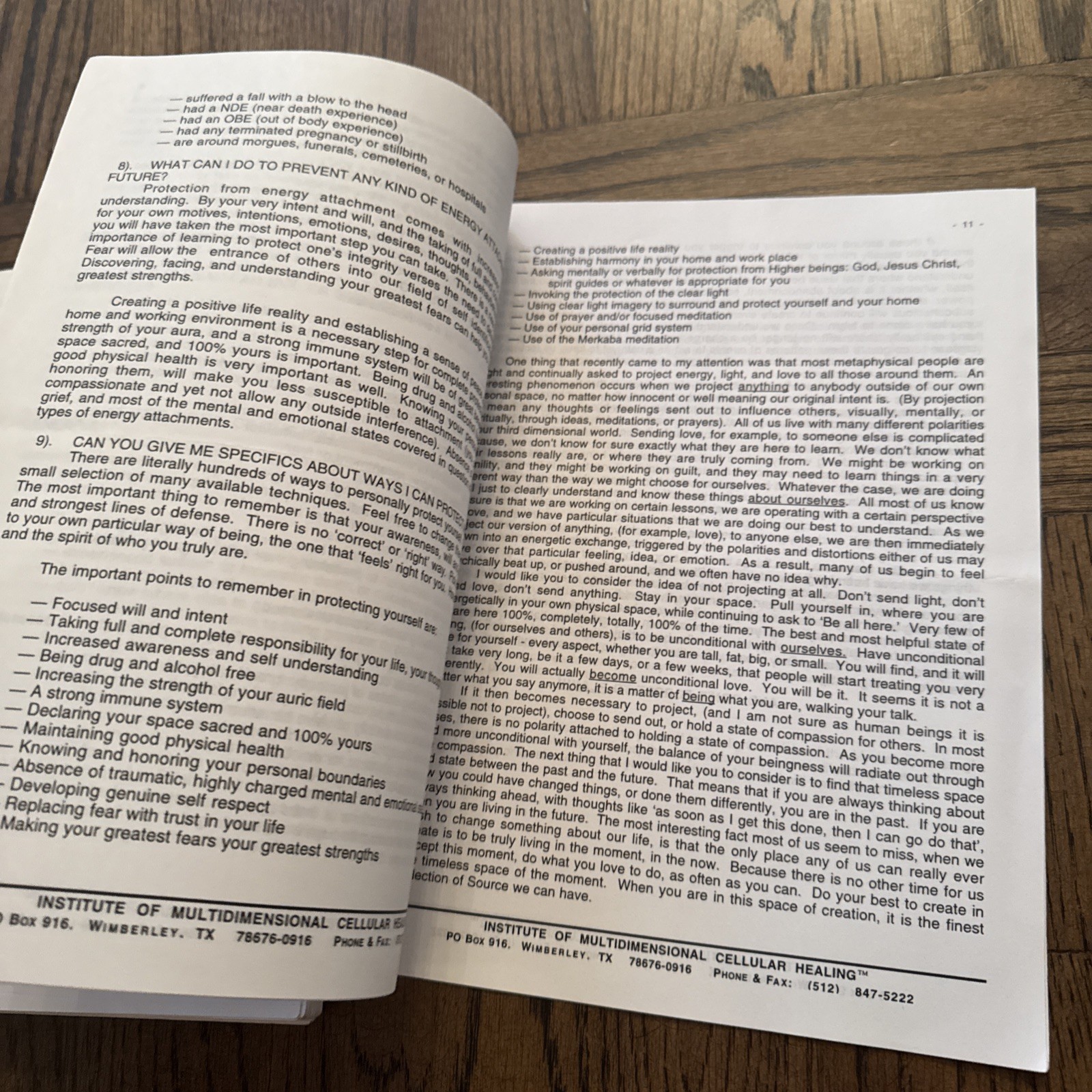 Multidimensional Cellular Healing Hidden Side Of Soul Ken Page 1991 Spiralbound