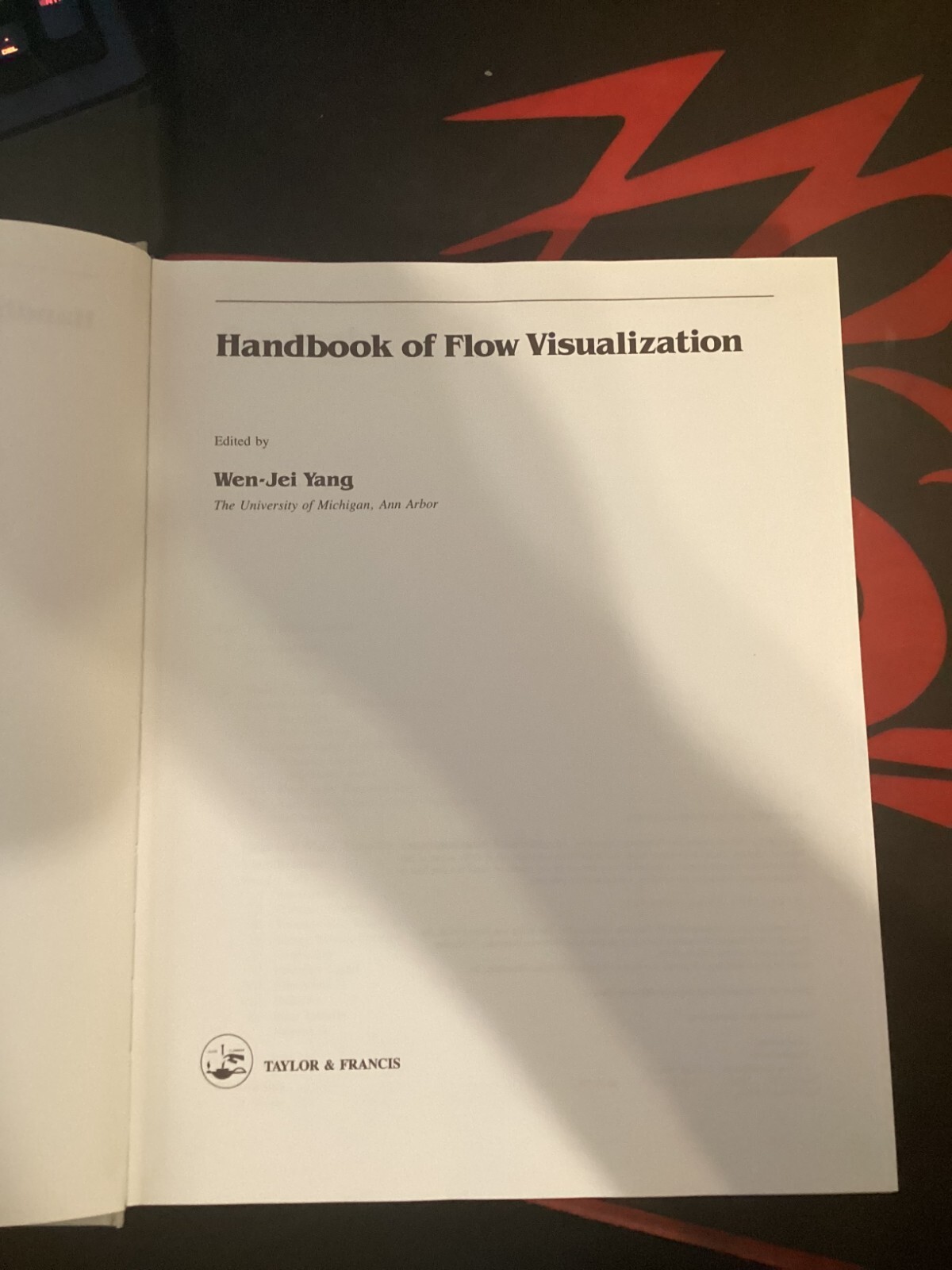 Handbook of Flow Visualization by W. J. YANG (1989, Hardcover)