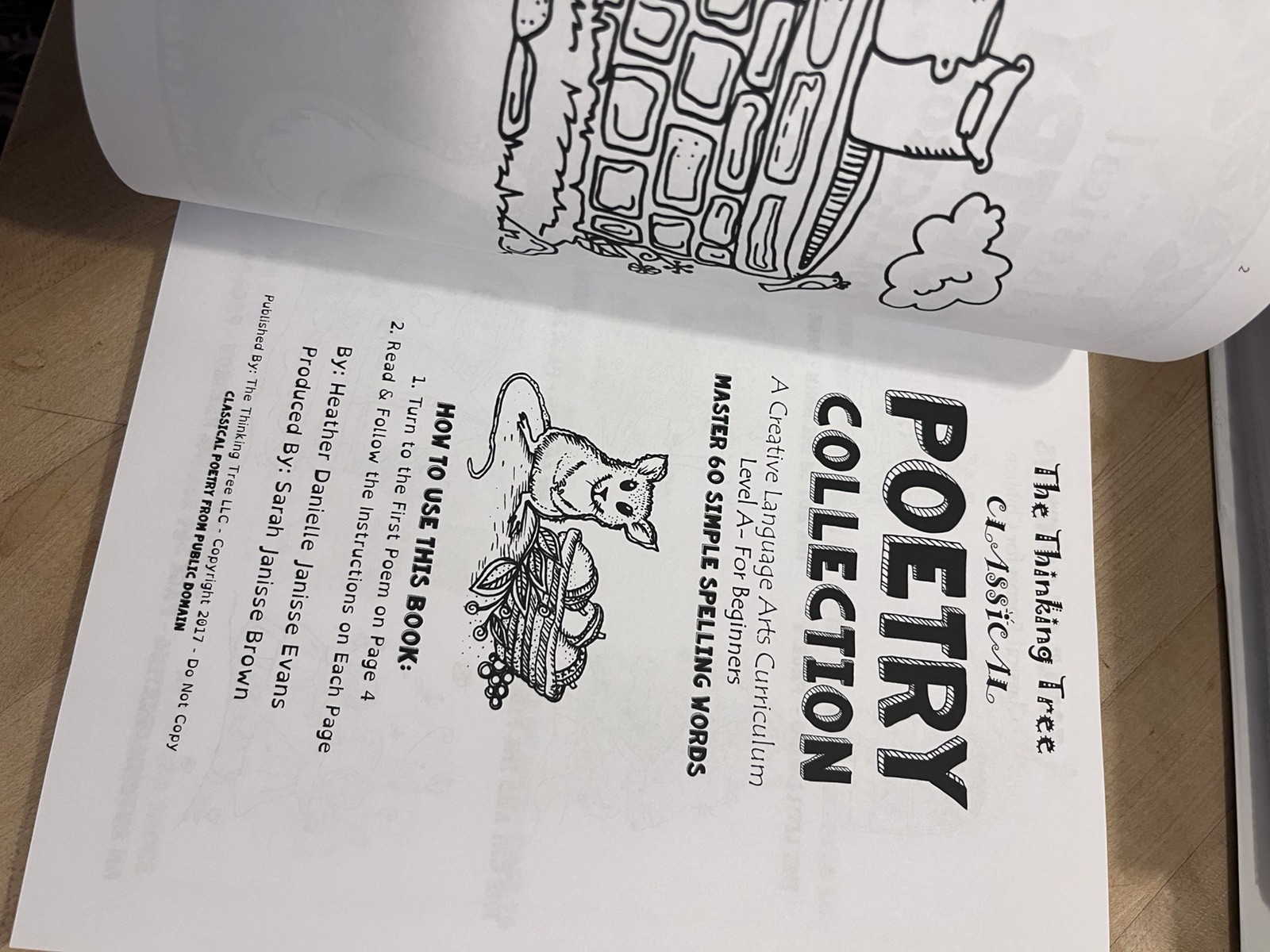 All About Reading Level 2 Teacher & Activity Books B&W Third Ed, Thinking tree