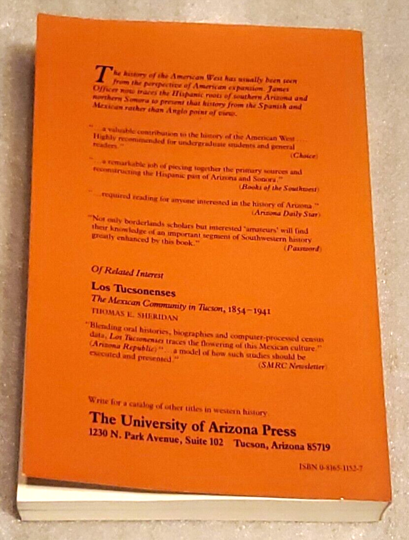 Hispanic Arizona, 1536-1856 (Paperback or Softback) +NEW+NOTE+