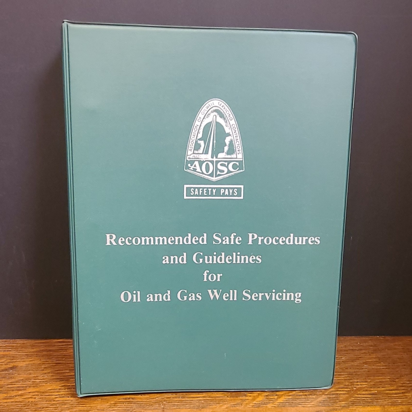 1980 AOSC Recommended Safe Procedures & Guidelines for Oil & Gas Well Servicing