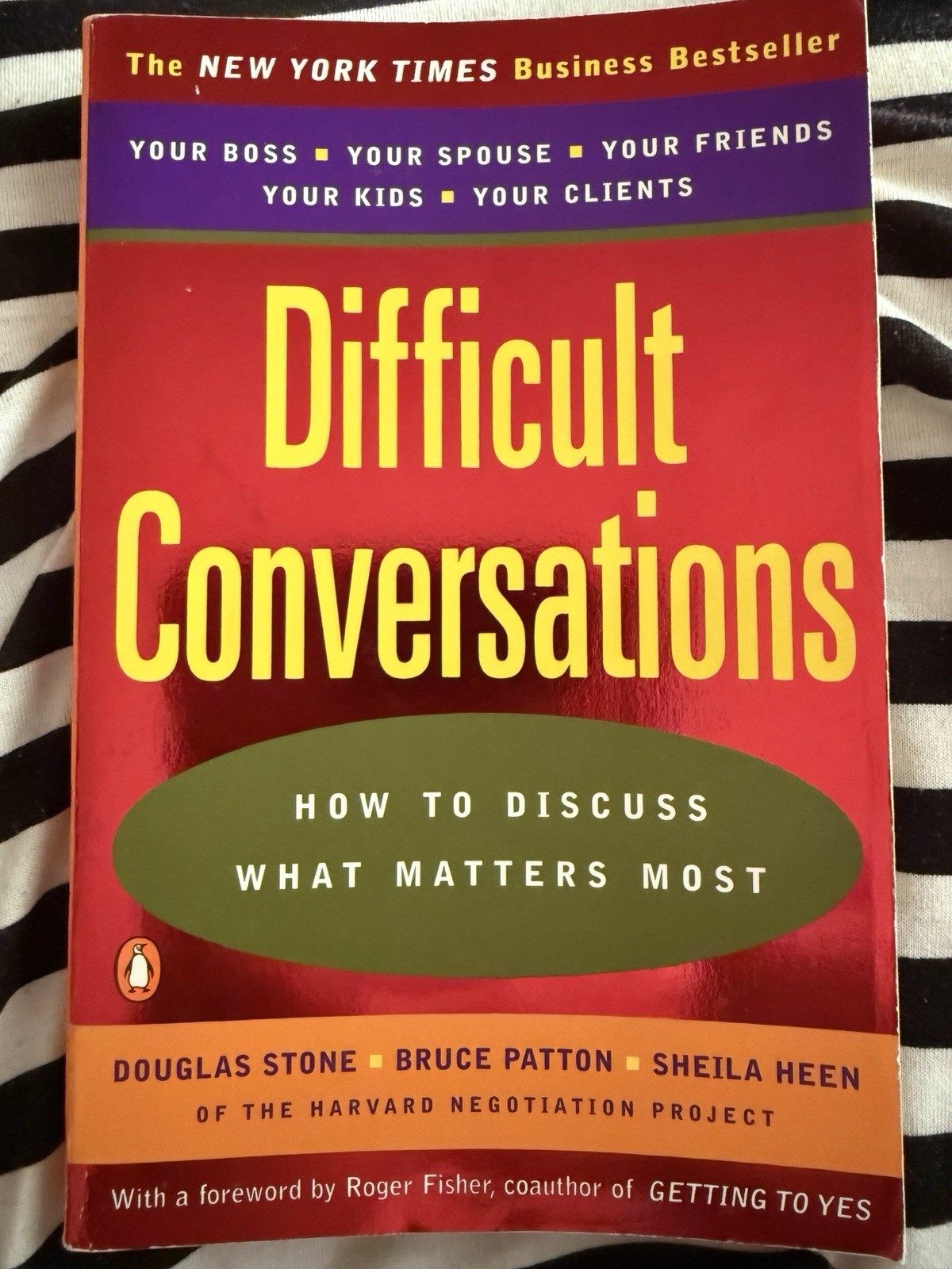 Difficult Conversations : How to Discuss What Matters Most by Douglas Stone