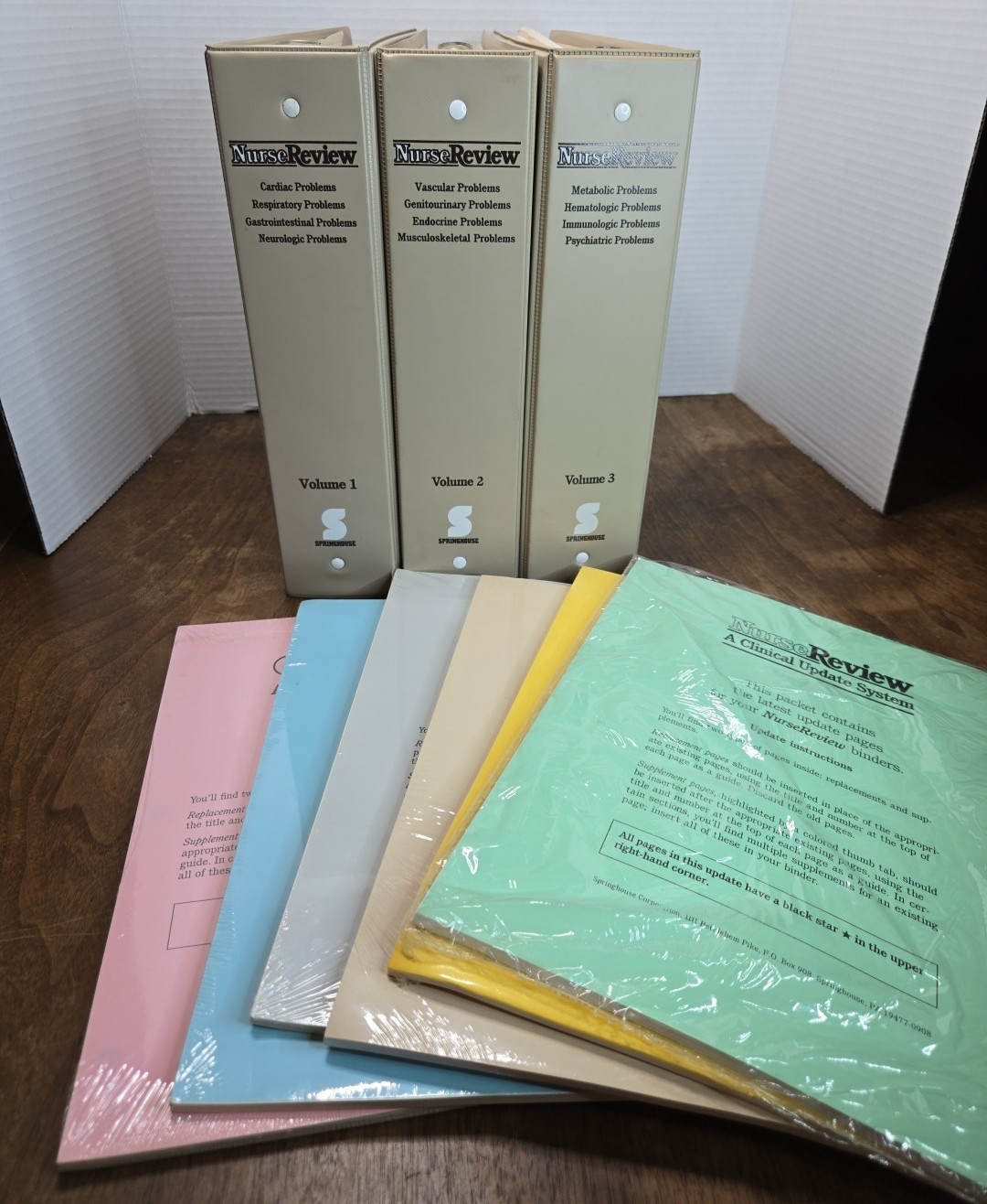 Nurse Review Clinical Update System – Volumes 1, 2 & 3 in 3-Ring Binders