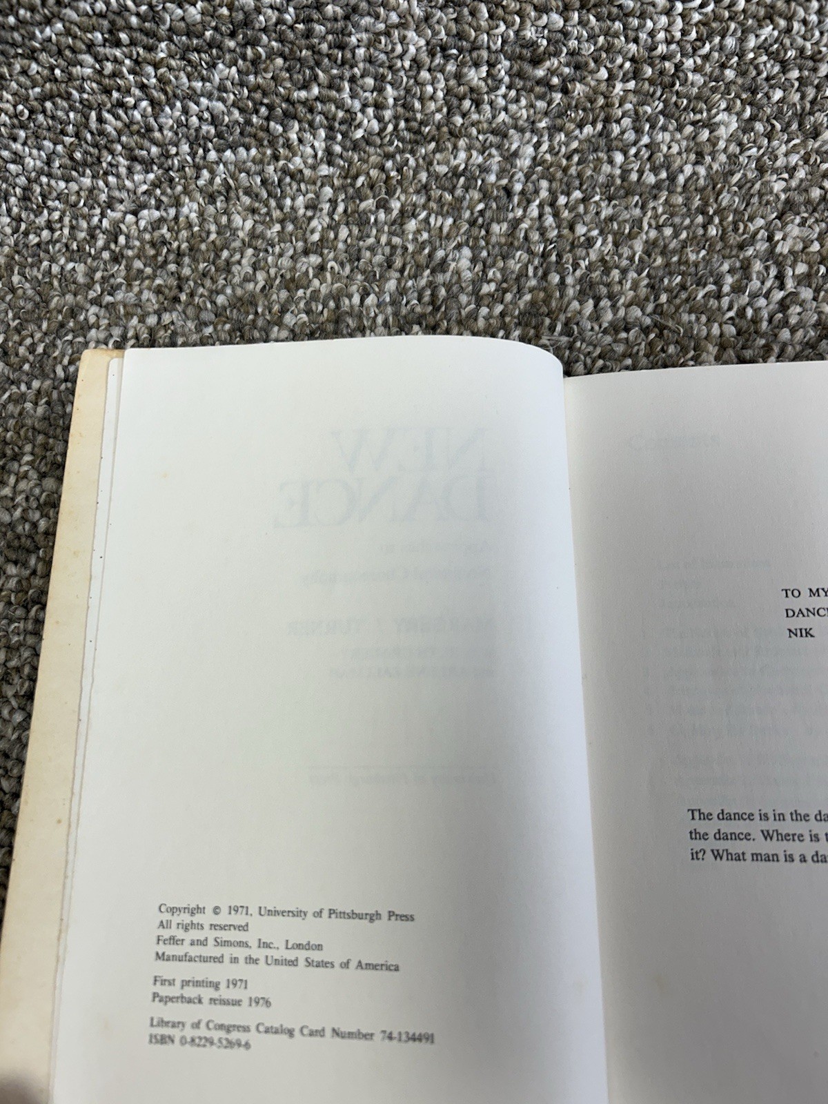New Dance Margery J. Turner APPROACHES TO NONLITERAL CHOREOGRAPHY