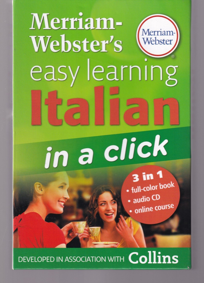 MERRIAM-WEBSTER’S EASY LEARNING ITALIAN IN A CLICK (2011 TPB & CD Box Kit){Ii11}