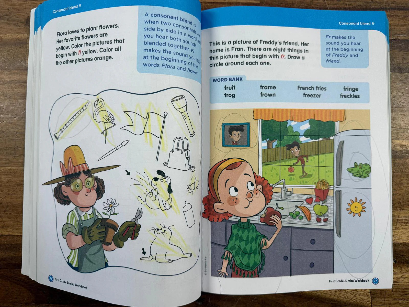 Scholastic First Grade Jumbo Workbook Ages 6-7 (Good)
