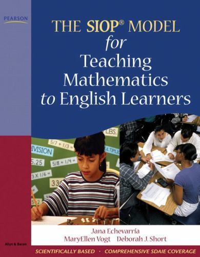 SIOP Model for Teaching Mathematics to Englis- 0205627587, paperback, Echevarria