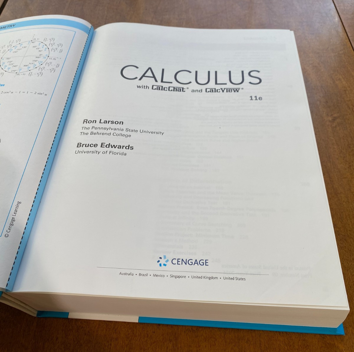 Calculus 11th Edition Ron Larson Bruce Edwards Hardcover Cengage 9781337275347