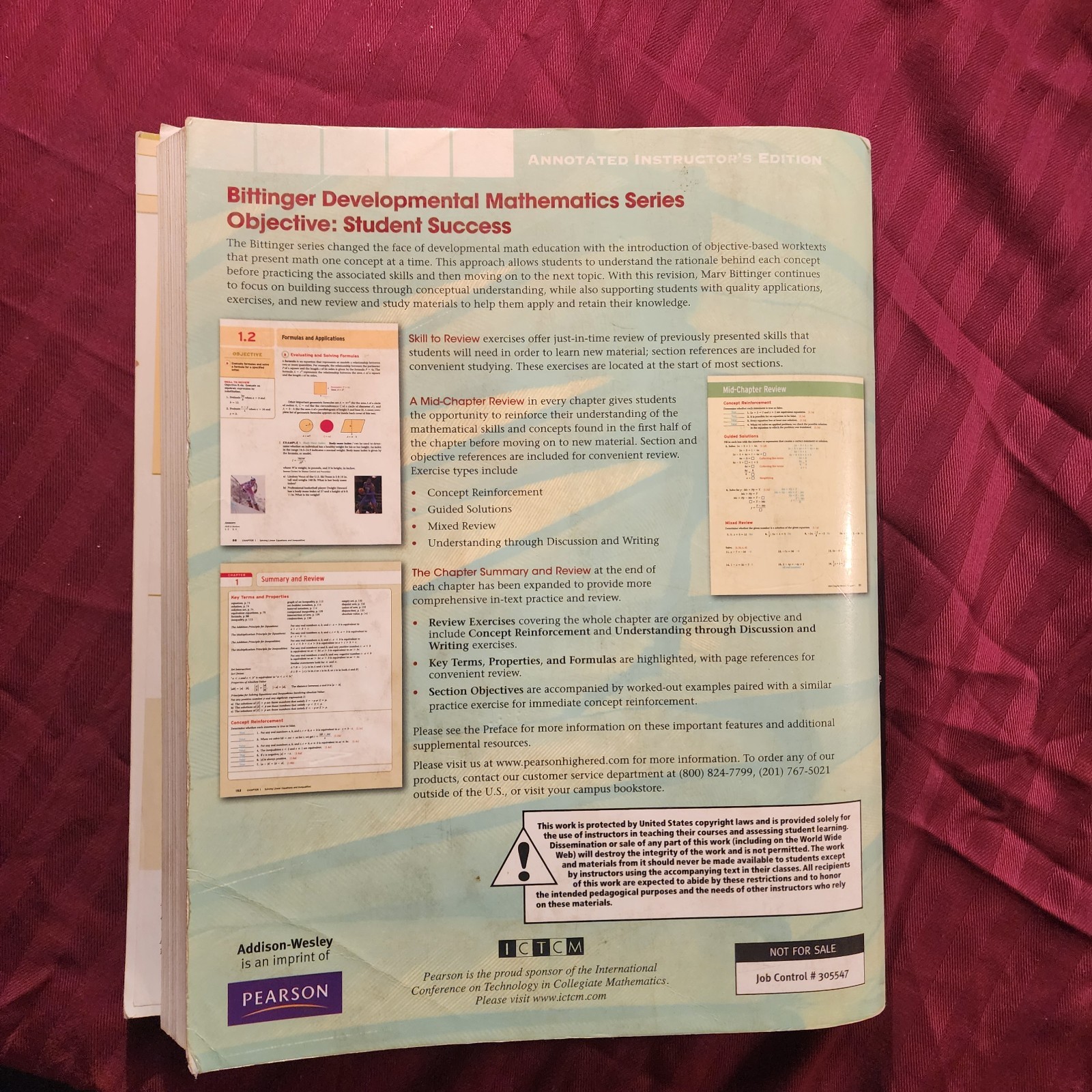 Annotated INSTRUCTOR’S 11TH EDITION Intermediate Algebra Bittinger W/ Answers