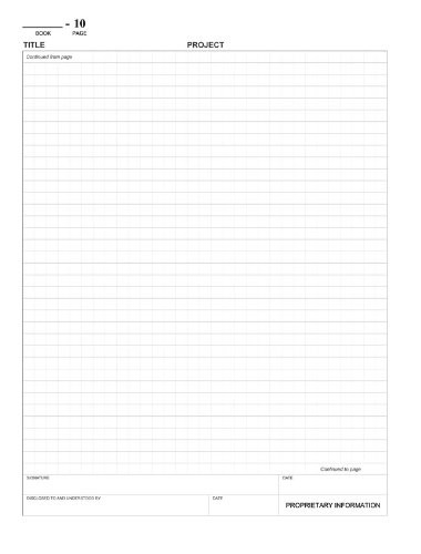 Lab Notebook – 312 Pages (.25” Grid Format), 8 7/8” x 11 1/4”, Blue Cover,…