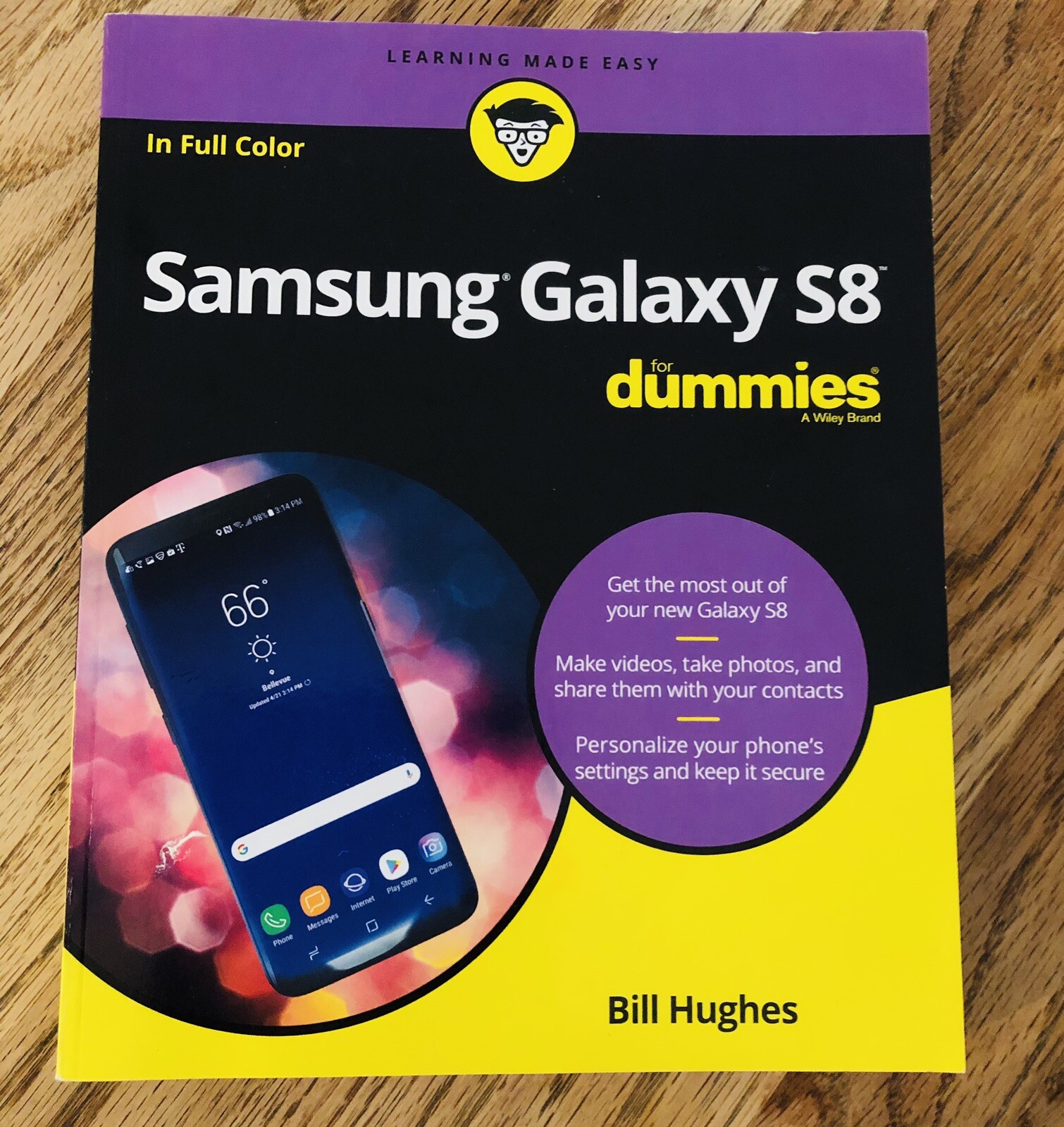 Book – Samsung Galaxy S8 For Dummies, Bill Hughes, 310 Pages