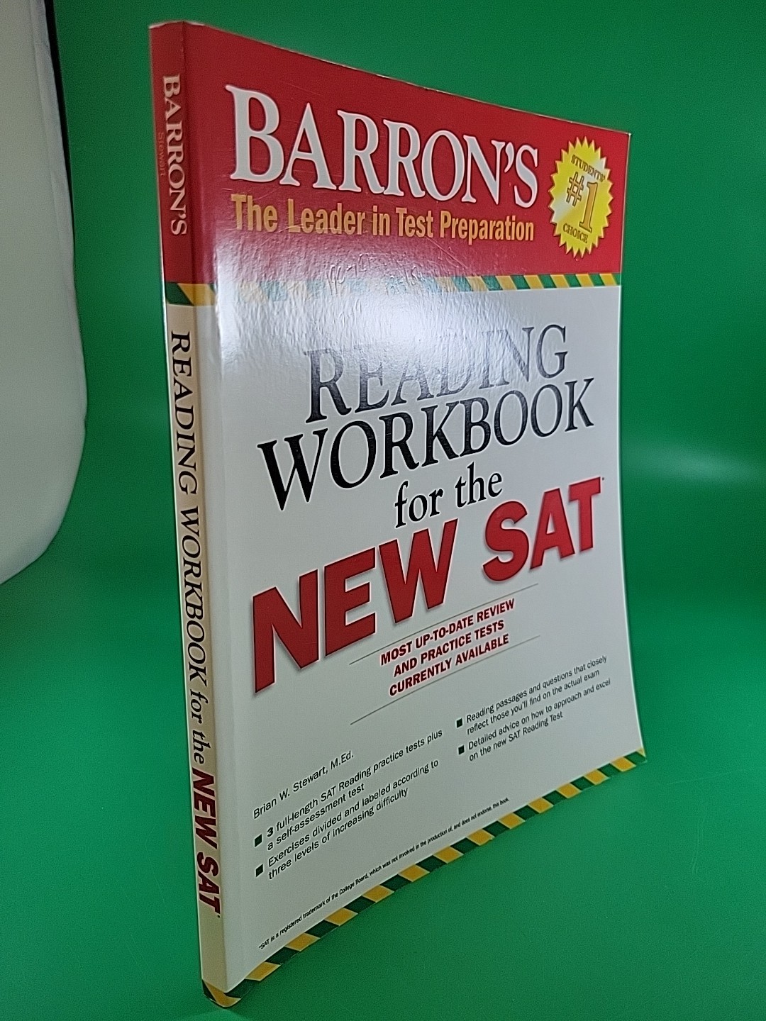 Barron’s Reading Workbook for the NEW SAT by Brian W. Stewart PB