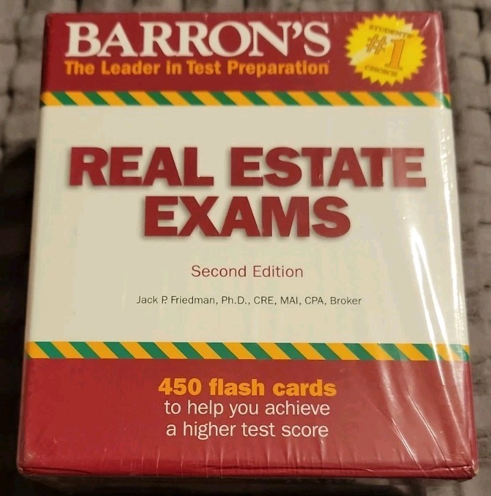 NEW Barron’s Test Prep Ser.: Real Estate Exam Flash Cards by Jack P. Friedman
