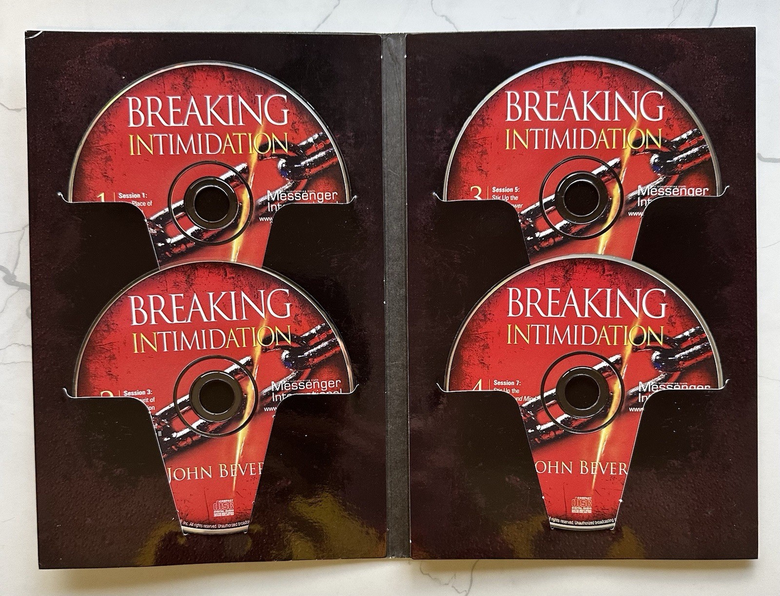 **Breaking Intimidation Curriculum Kit by John Bevere 2008 DVD CD’S + Workbook**