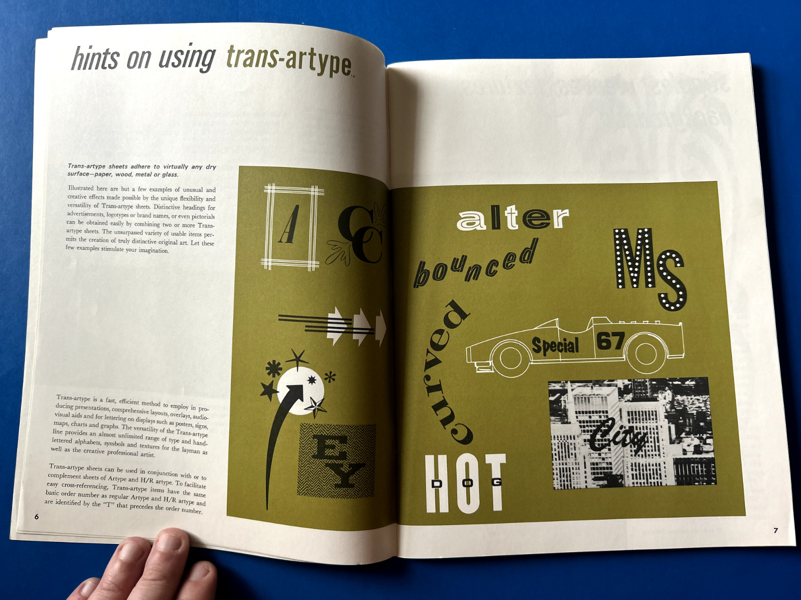Original 1966 artype’s Transfer Sheet trans-artype Catalog 79 pages
