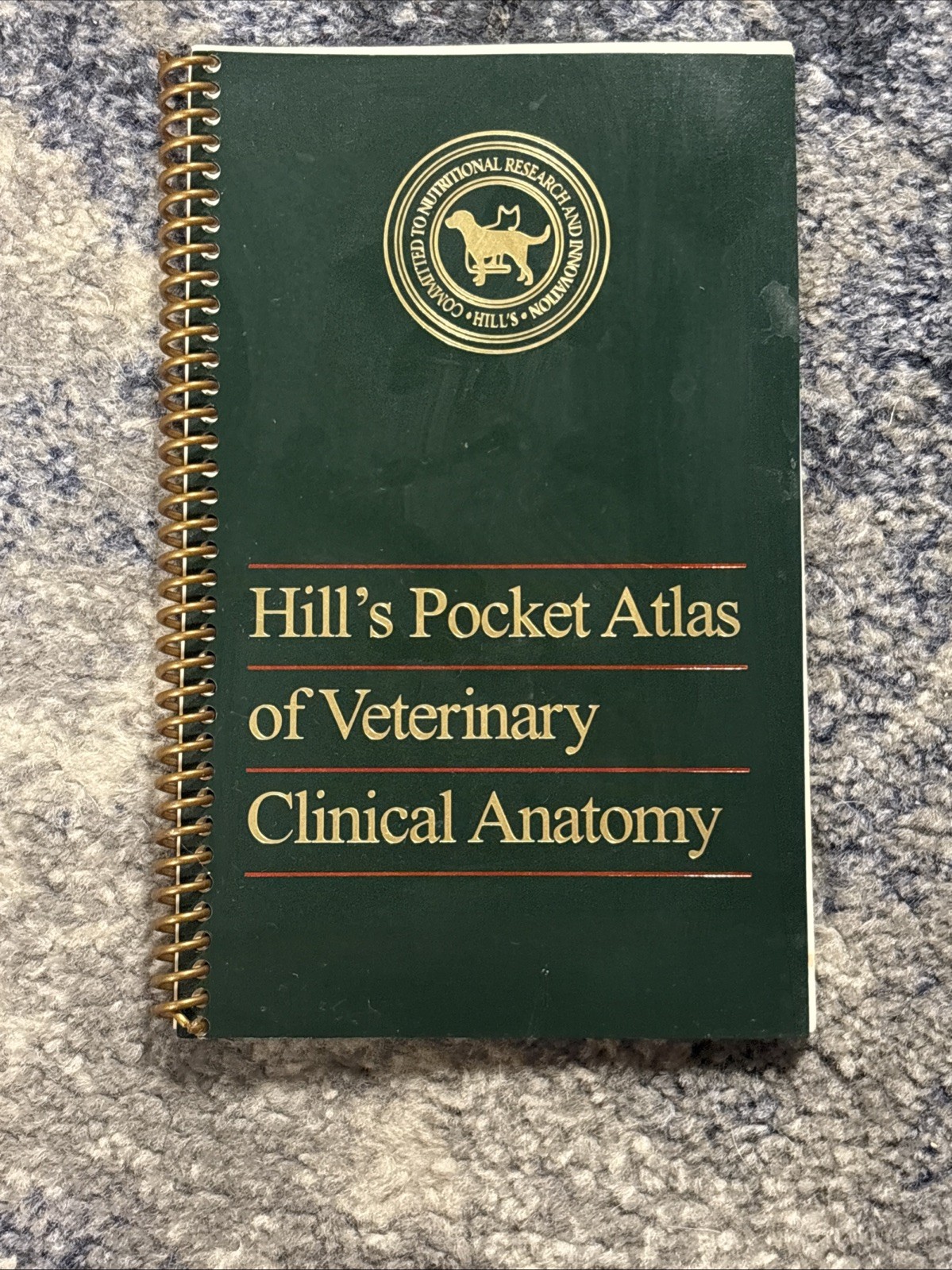 Hill’s Atlas Of Veterinary Clinical Anatomy (2003 Spiral Bound) Illustrated Nice