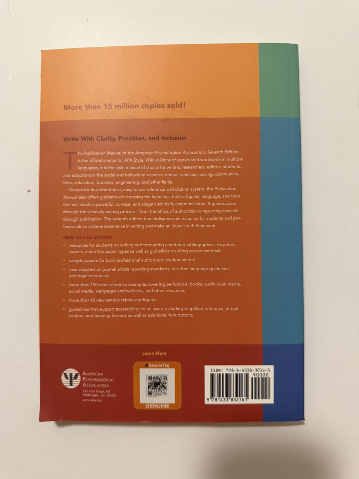 Publication Manual (OFFICIAL) 7th Edition of the American Psychological…