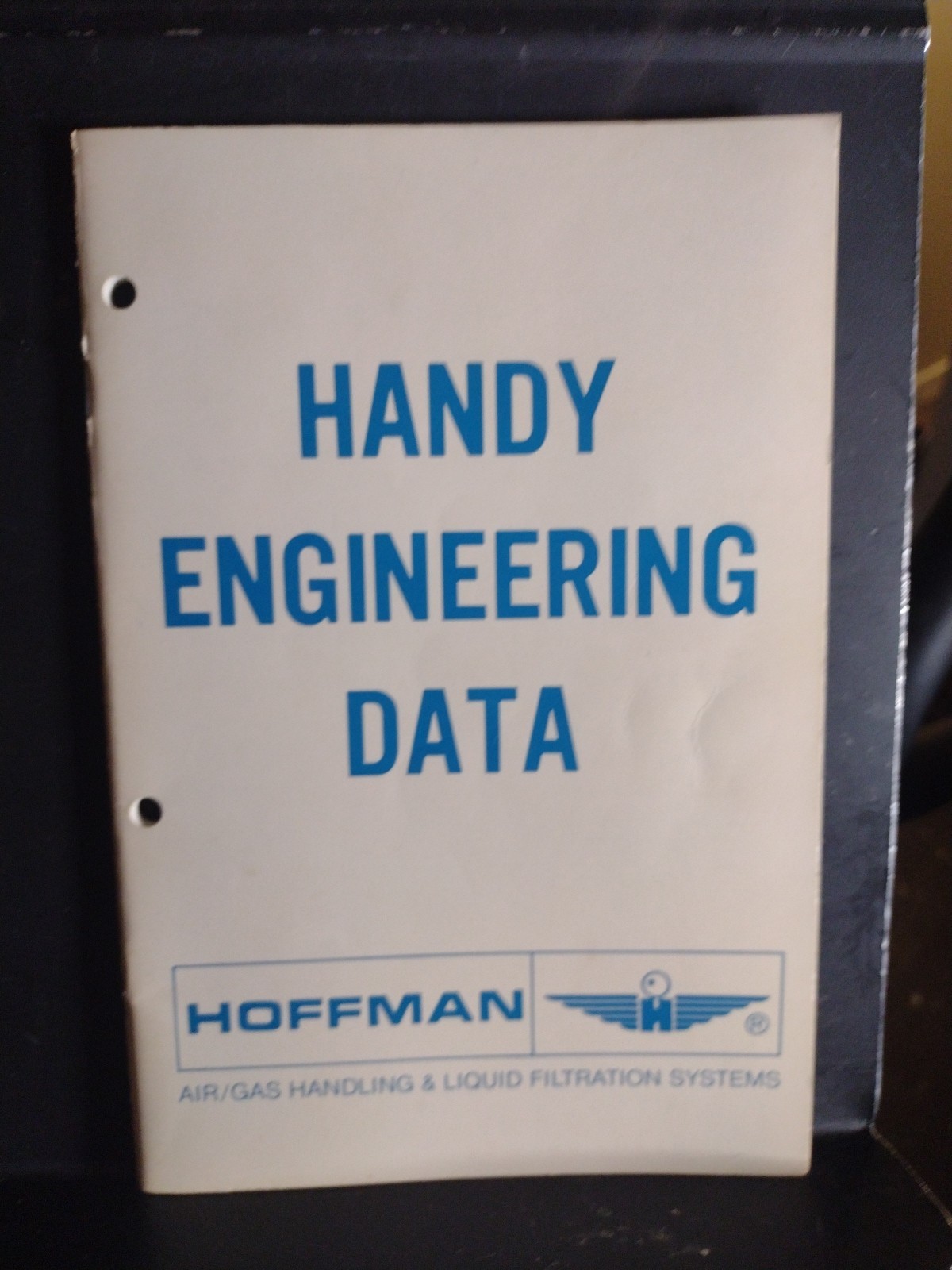 Handy Engineering Data Handbook Hoffman Air /Gas Softcover 49 Pages Very Good