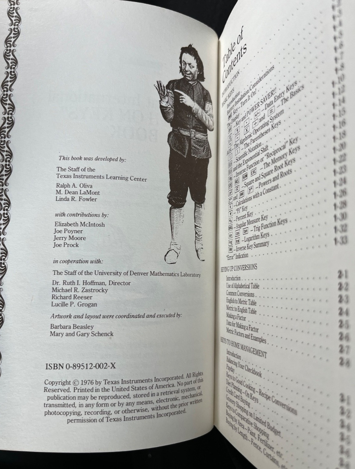 The Great International Math on Keys Paperback 1976 Texas Instruments TI-83 Plus