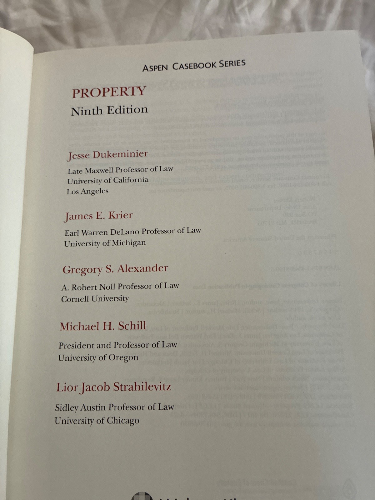 Property (9th Ed.) – Aspen Casebook Series – With Case Notes / Highlights !
