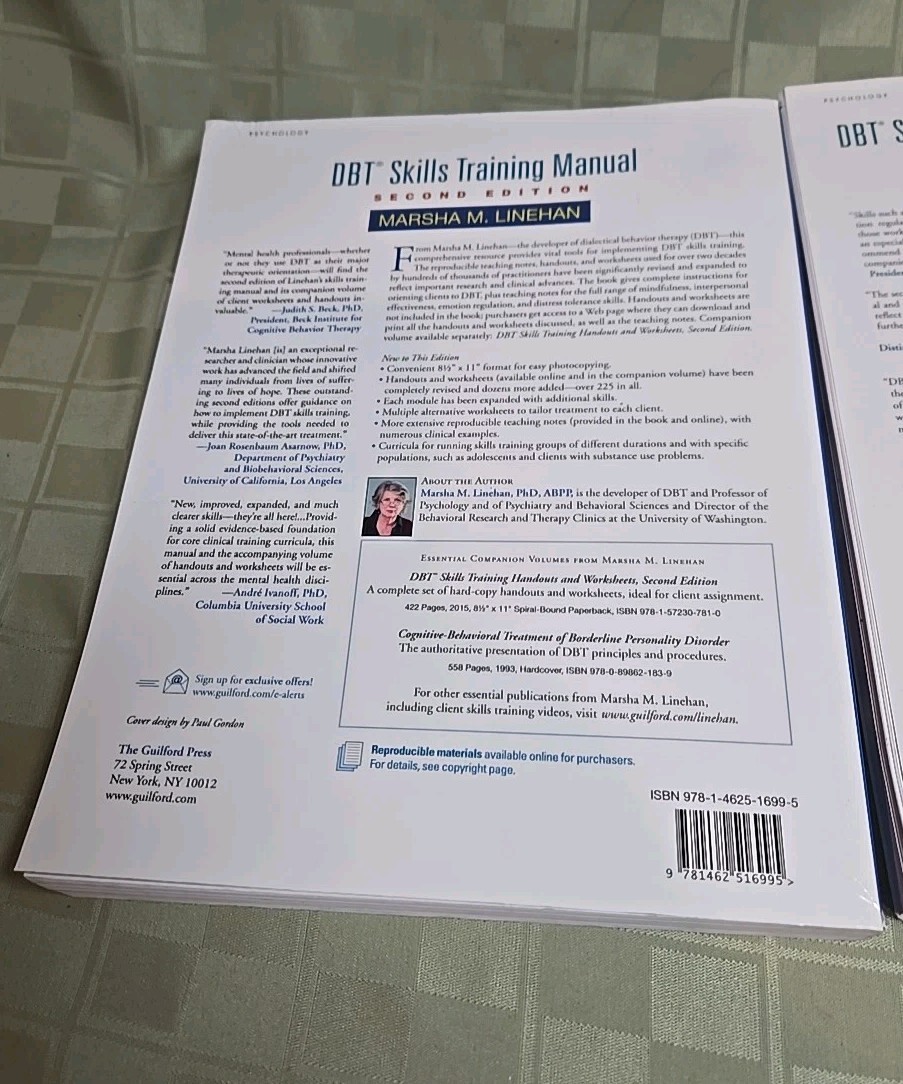 DBT Skills Training Manual Handouts Worksheets 2nd Edition Marsha M. Linehan