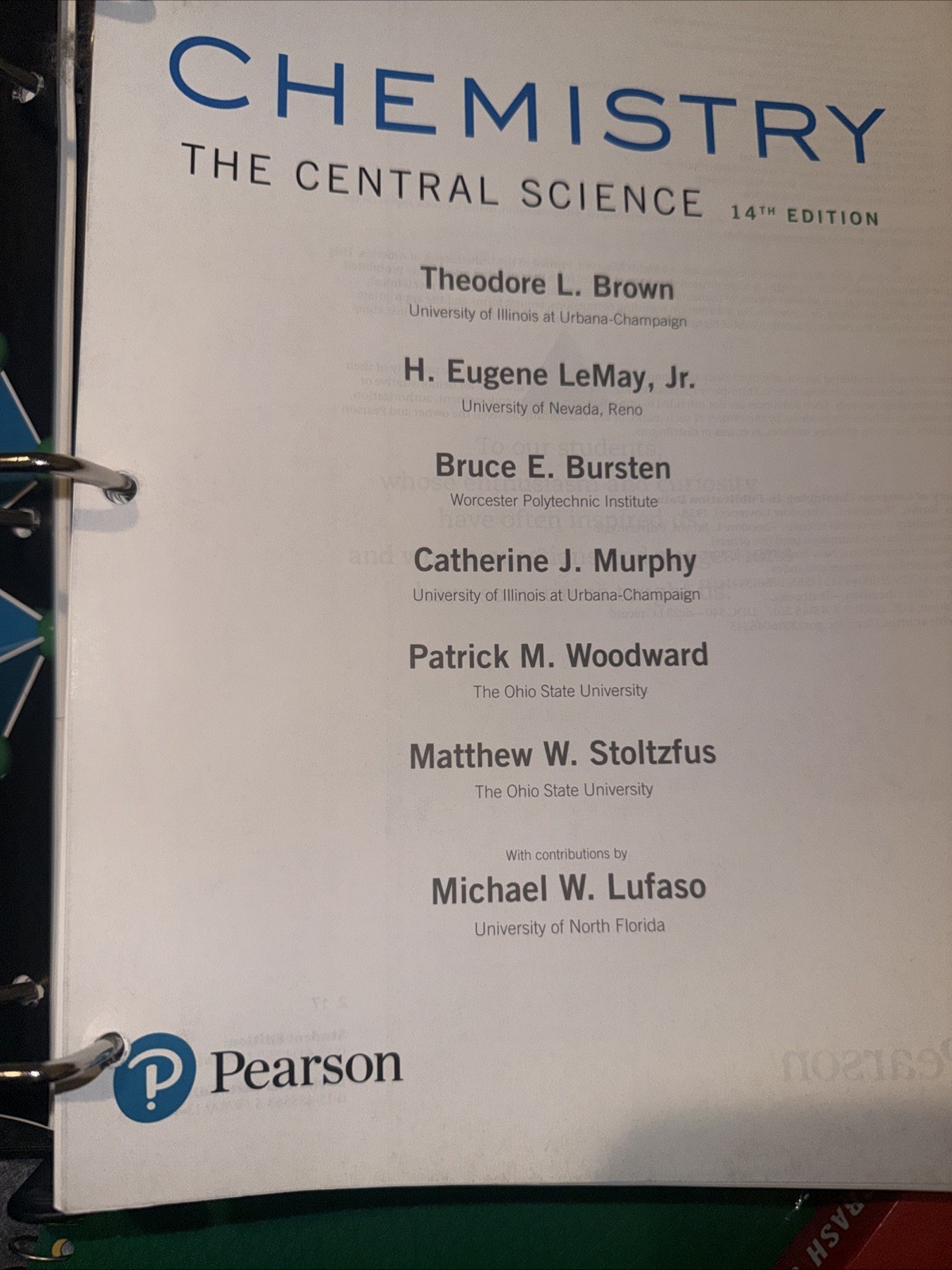 Chemistry : The Central Science, Books a la Carte Edition by Bruce Bursten,…