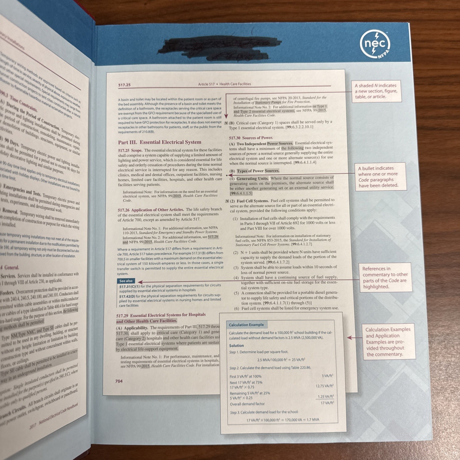 2017 NFPA 70 National Electrical Code NEC Handbook Hardcover w/ index tabs