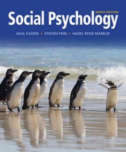 Social Psychology – Hardcover By Kassin, Saul – ACCEPTABLE