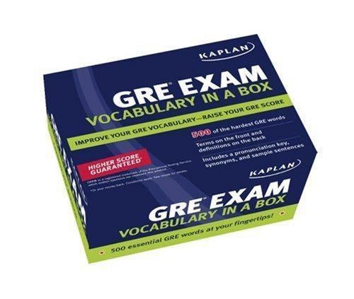 Kaplan GRE Exam Vocabulary in a Box by Kaplan Publishing Staff and Kaplan…