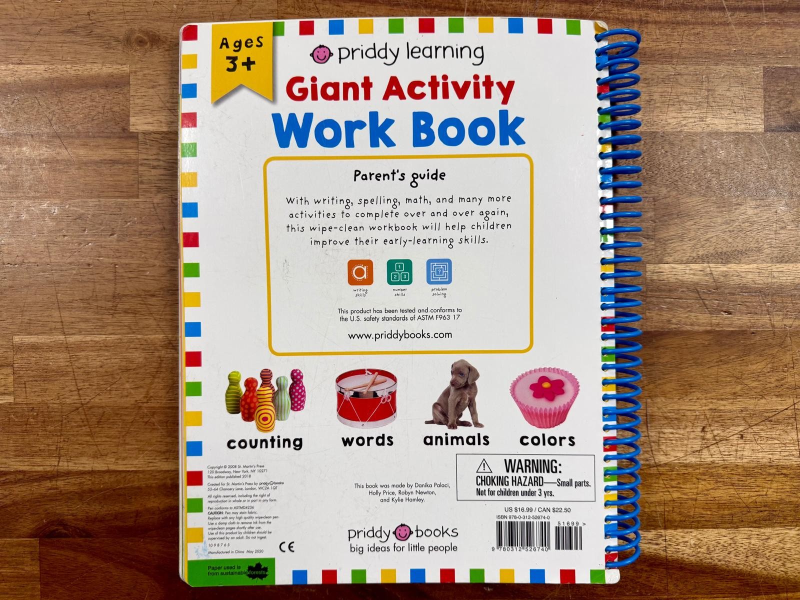 Wipe Clean Giant Activity Workbook – Roger Priddy