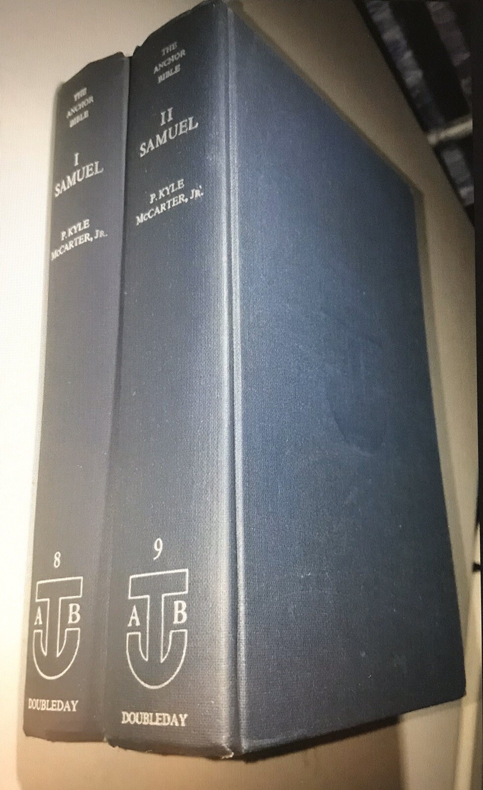 The Anchor Bible: 1 & 2 Samuel Vol. 8 & 9 by P. Kyle McCarter (1st Ed. 1980)