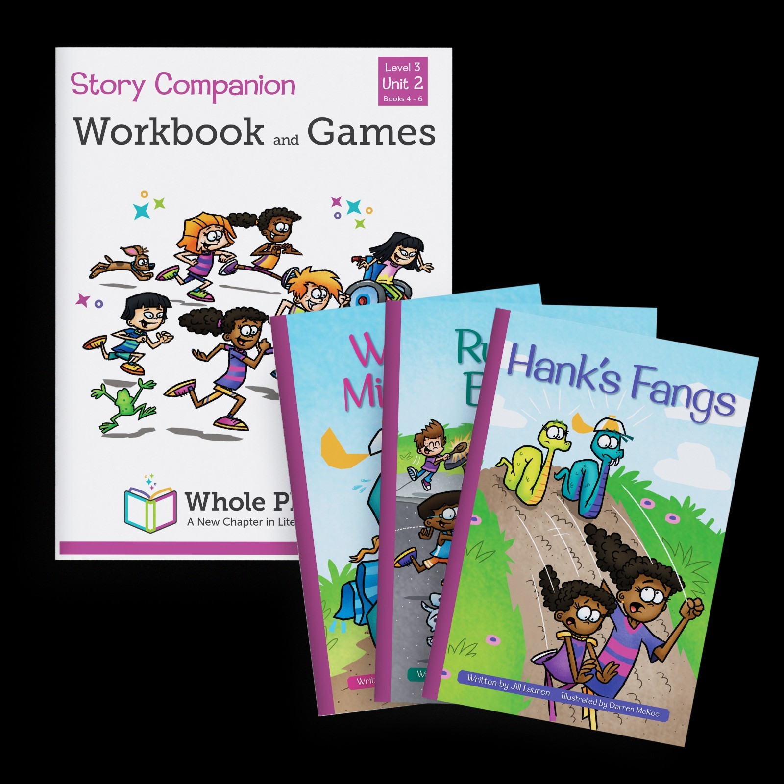 Whole Phonics Reading Curriculum Level 3 Unit 2 Workbook Decodable Books 4-6
